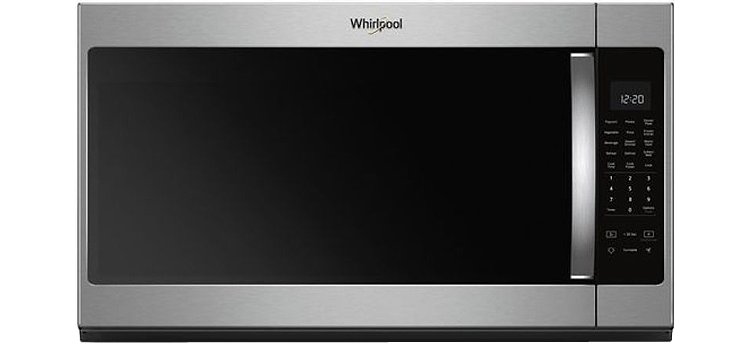 Whirlpool 2.1 Cu. Ft. Fingerprint Resistant Stainless Steel Over-The-Range Microwave With Steam Cooking