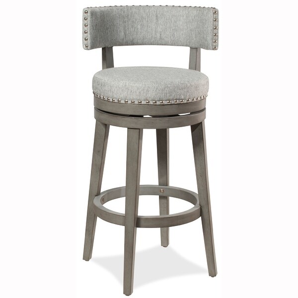 Hillsdale Furniture Lawton Wood Swivel Stool， Antique Gray