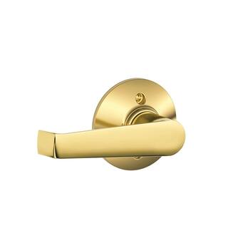 Schlage Elan Bright Brass Dummy Door Handle F170 ELA 605