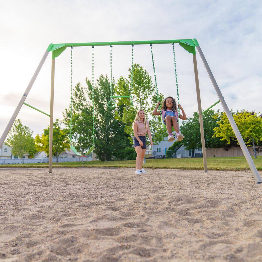 Lifetime Metal Swing Set (Spring Green) 91206