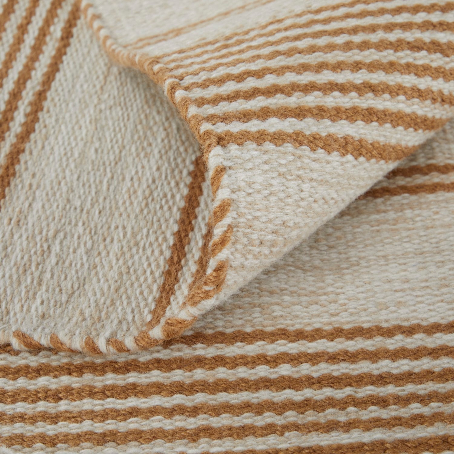 Granberg Hand Woven Stripes Yellow / Ivory Rug