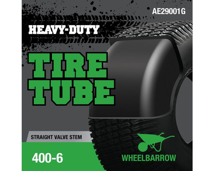 Heavy Duty Wheelbarrow Tire Tube with Straight Valve Stem - AE29001G