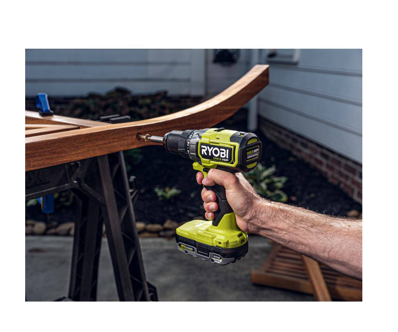 RYOBI PBLDD01K-A98401 ONE+ HP 18V Brushless Cordless 1/2 in. Drill/Driver Kit w/(2) Batteries， Charger， Bag， and Drill/Drive Kit (40-Piece)