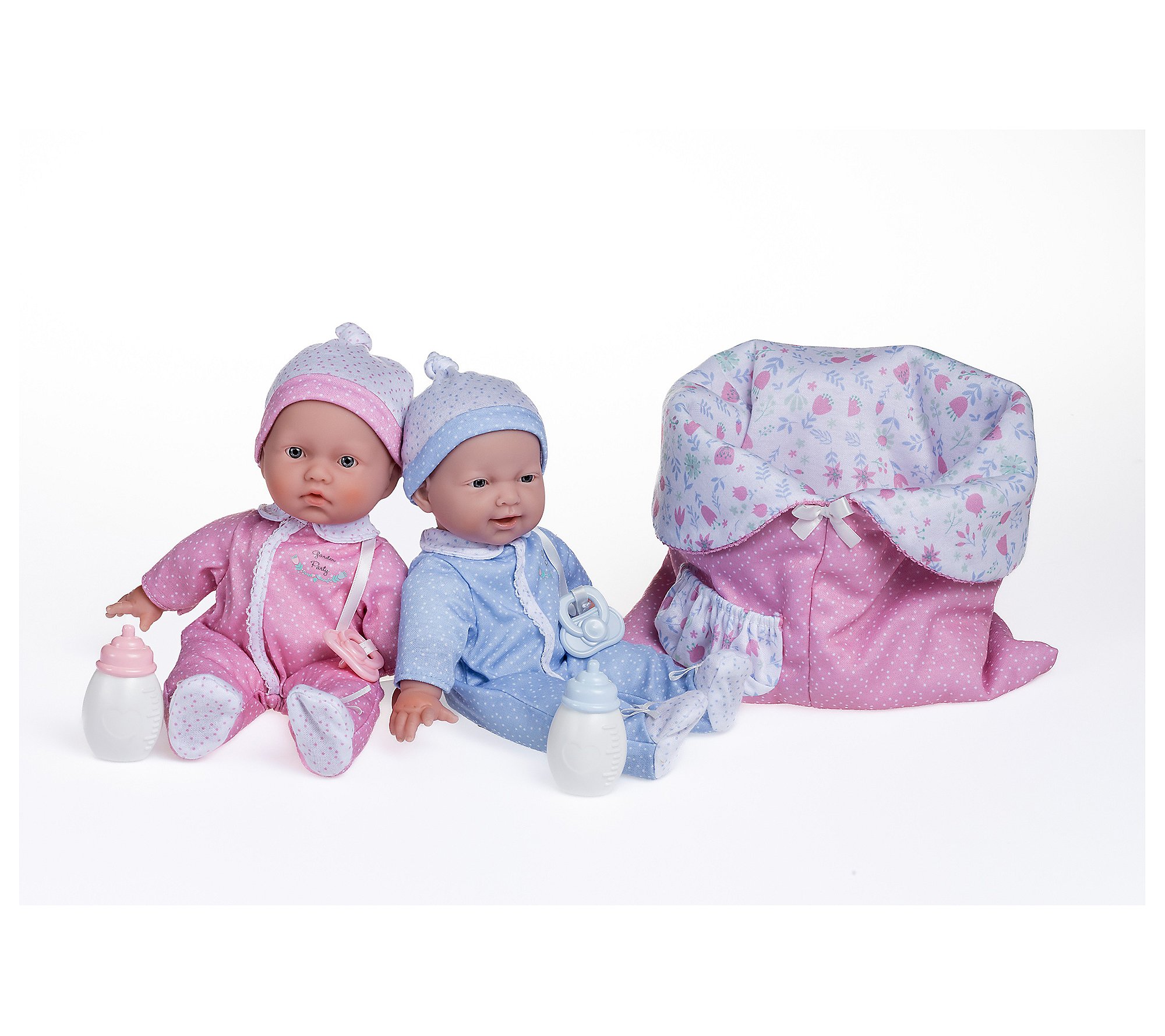 JC Toys La Baby Mini Soft Body Twin Baby Doll Set