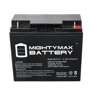 MIGHTY MAX BATTERY 12V 18AH SLA Battery for Black Decker CMM1200 Mower MAX3468191