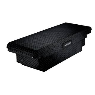 Husky 61.86 in. Matte Black Aluminum Low Profile Mid-Size Crossbed Truck Tool Box 102102-53-01