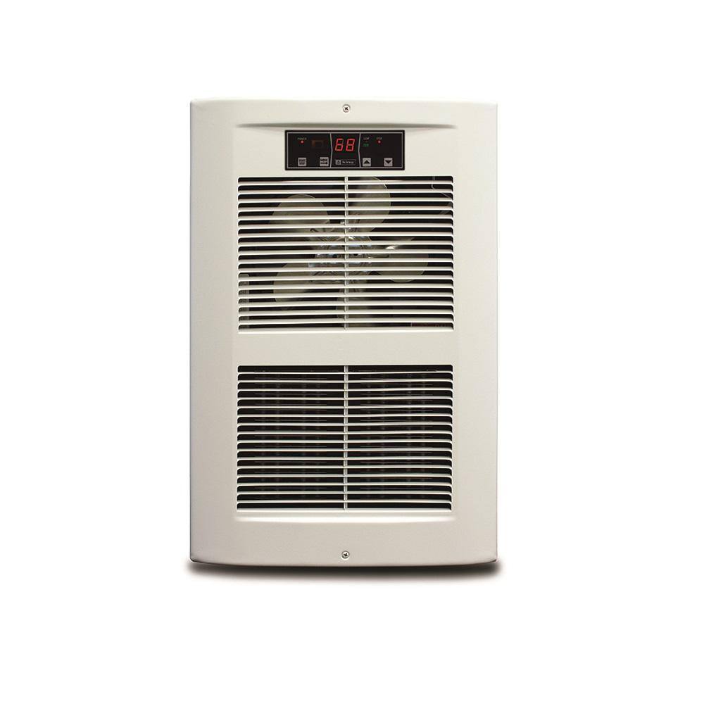 King Electric LPW ECO2S 120-Volt 1500-2750-Watt 5118-9383 BTU Electric Wall Heater in White Dove LPW1227-ECO-WD-R