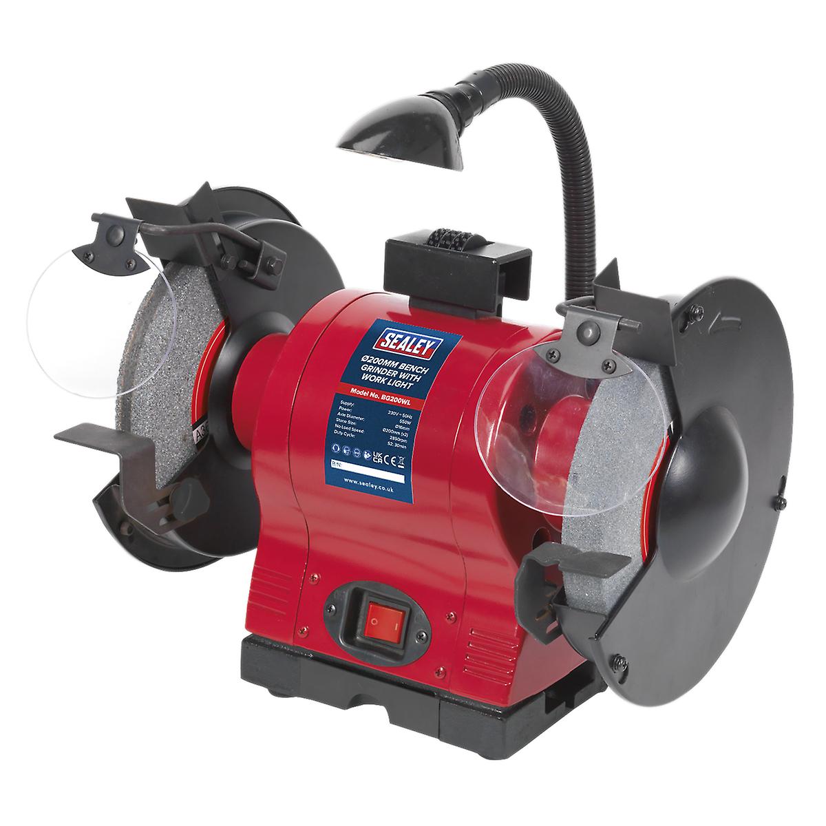 Sealey Bg200Wl Bench Grinder 200Mm With Work Light 550W/230V