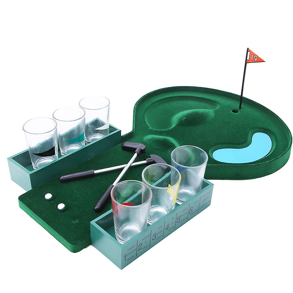 Mini Tabletop Golf Game Set Entertainment Desktop Golf Party Drinking Beer Game For Grown Man