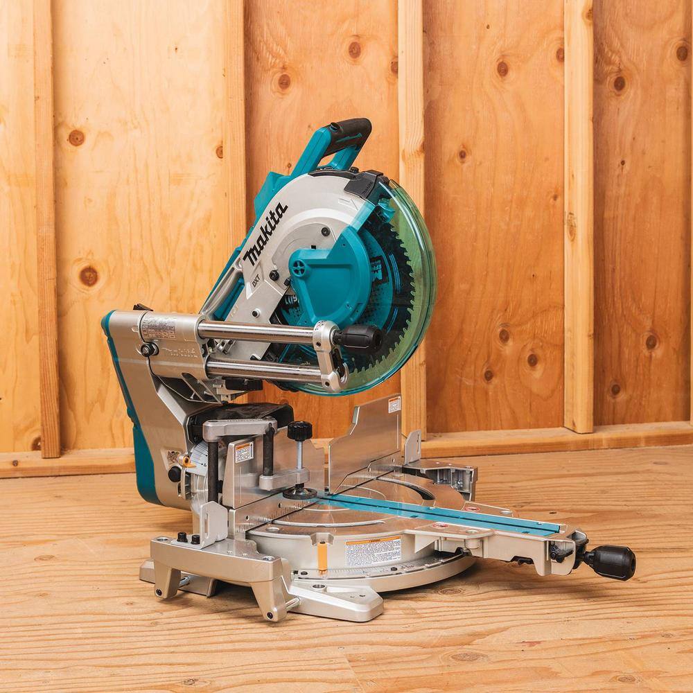 Makita 18V X2 LXT Lithium-Ion (36V) 12 in. Brushless Cordless Dual-Bevel Sliding Compound Miter Saw Laser (Tool-Only) XSL07Z