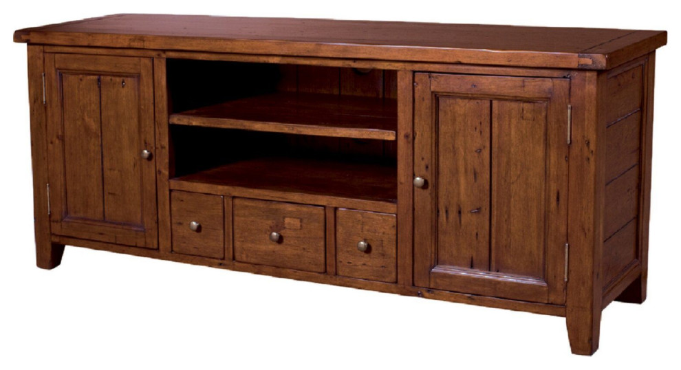 Irish Coast Regular Media Unit  Brown   Transitional   Entertainment Centers And Tv Stands   by LH Imports  Houzz