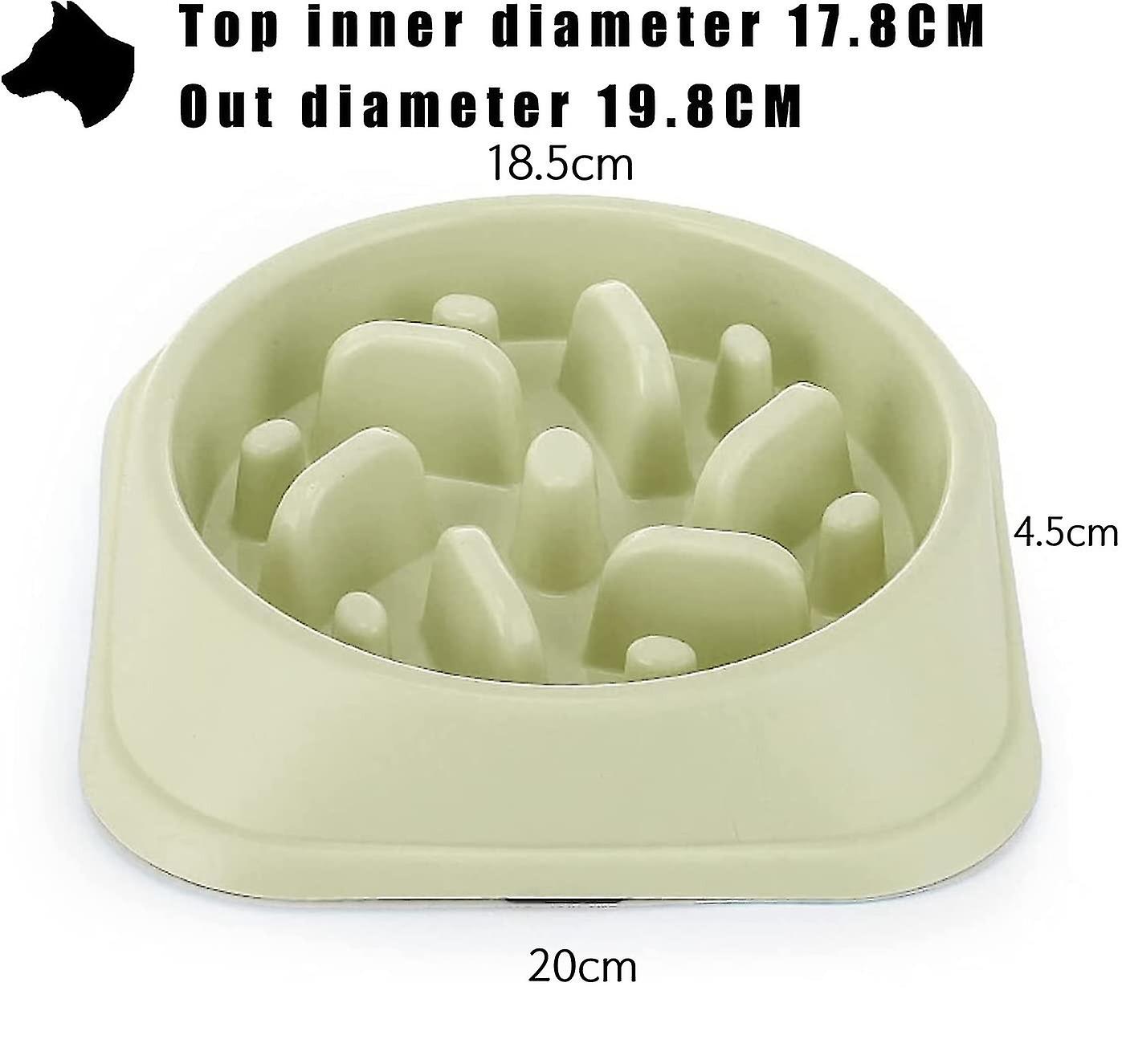 Slow Bowl For Dogs， Slow Nteractive For Pets Durable Non-slip Pet Bowl ()