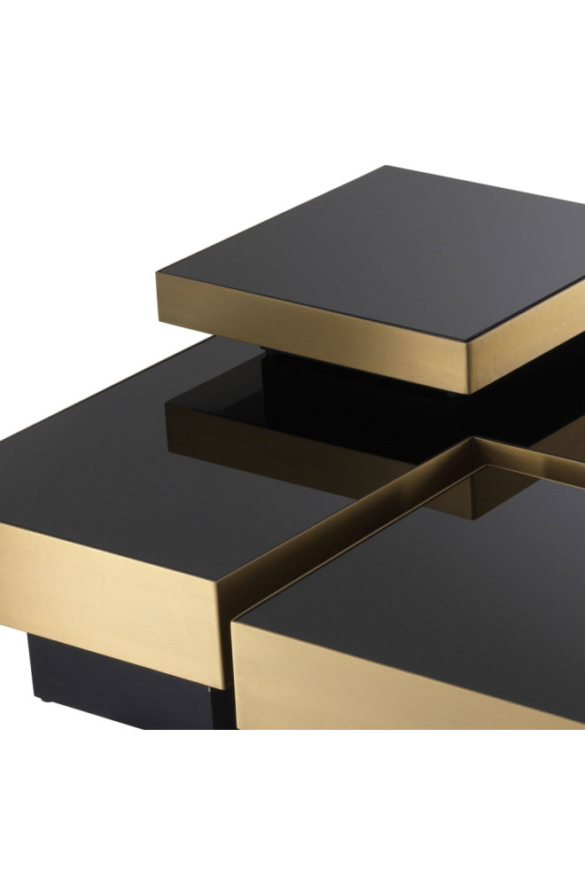 Brass Tray Coffee Table Set (2)  Eichholtz Nio   Contemporary   Coffee Table Sets   by Oroa   Distinctive Furniture  Houzz
