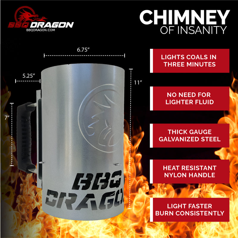 CHARCOAL CHIMNY W/HOLE