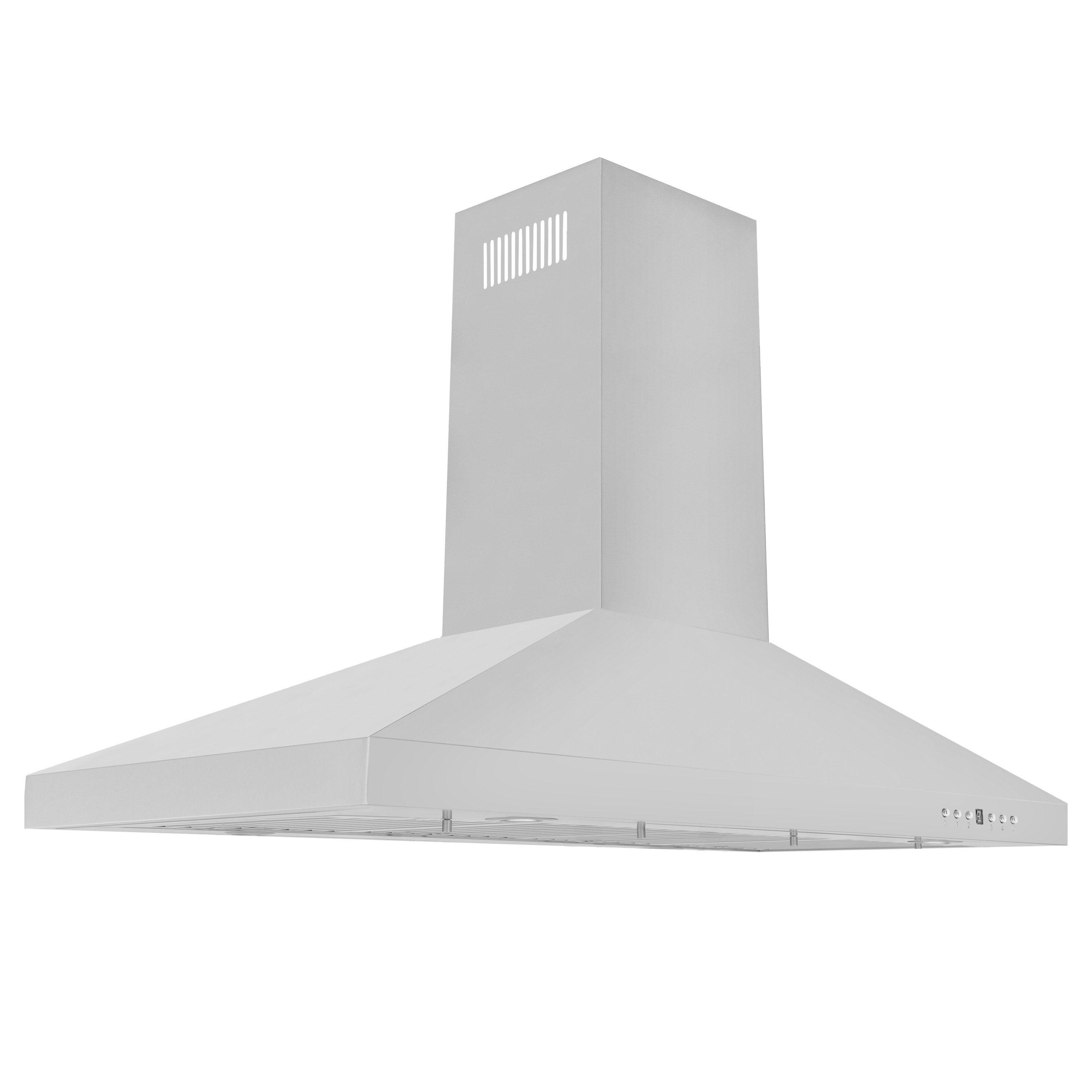 ZLINE Convertible Island Mount Range Hood in Stainless Steel