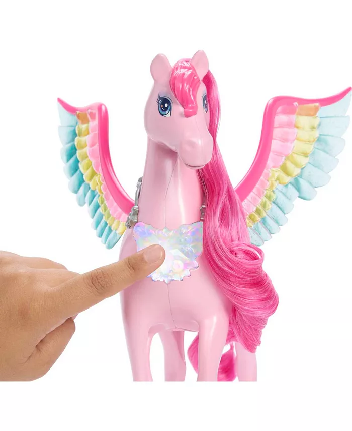 Barbie Pink Pegasus with Puppy  Winged Horse Toys  Barbie A Touch of Magic