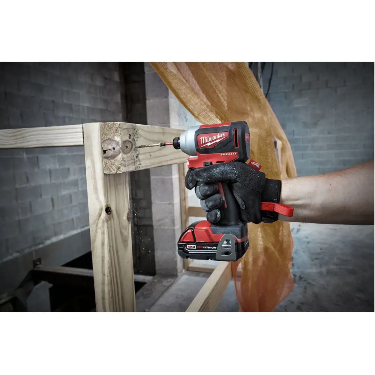 Milwaukee M18 18V Lithium-Ion Brushless Cordless 1/4 in. Impact Driver Kit with Two 2.0 Ah Batteries， Charger and Hard Case