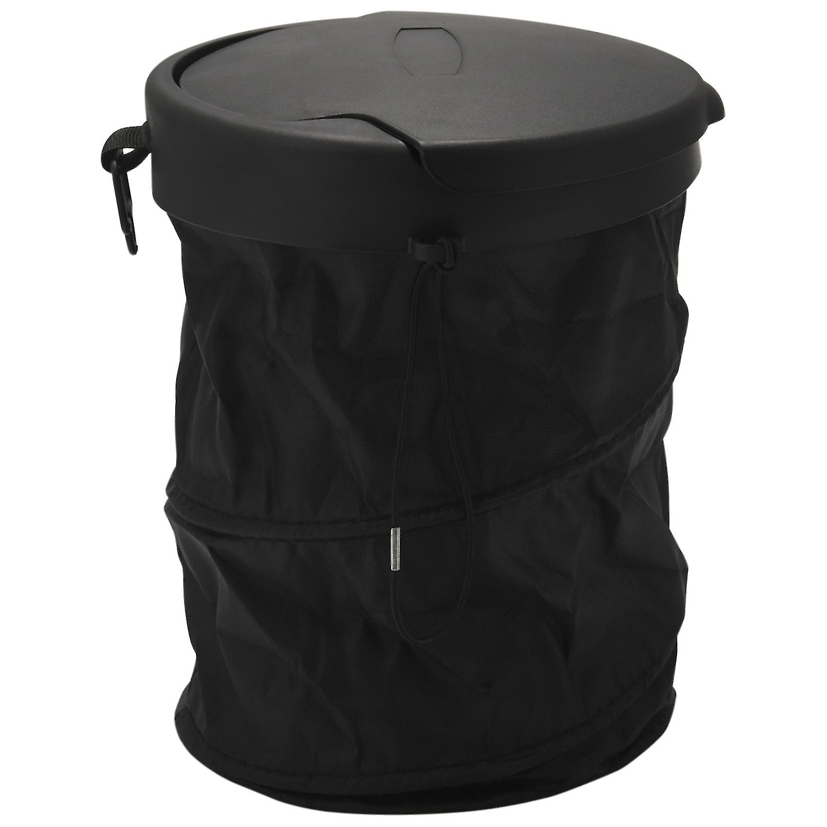 Car Trash Can Portable Garbage Bin Collapsible Pop-up Bag Waste Basket Bin Rubbish Bin Black