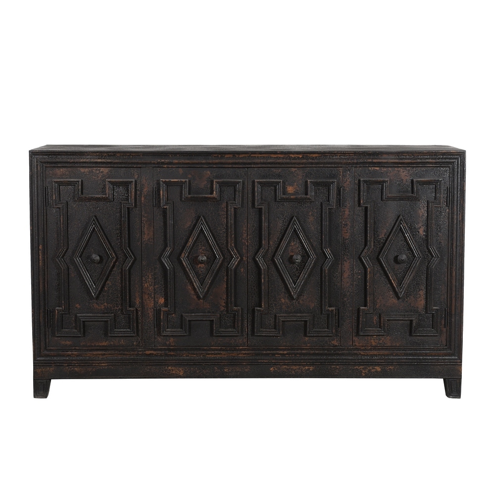 Aubrey 4 Door Diamond Sideboard   66\