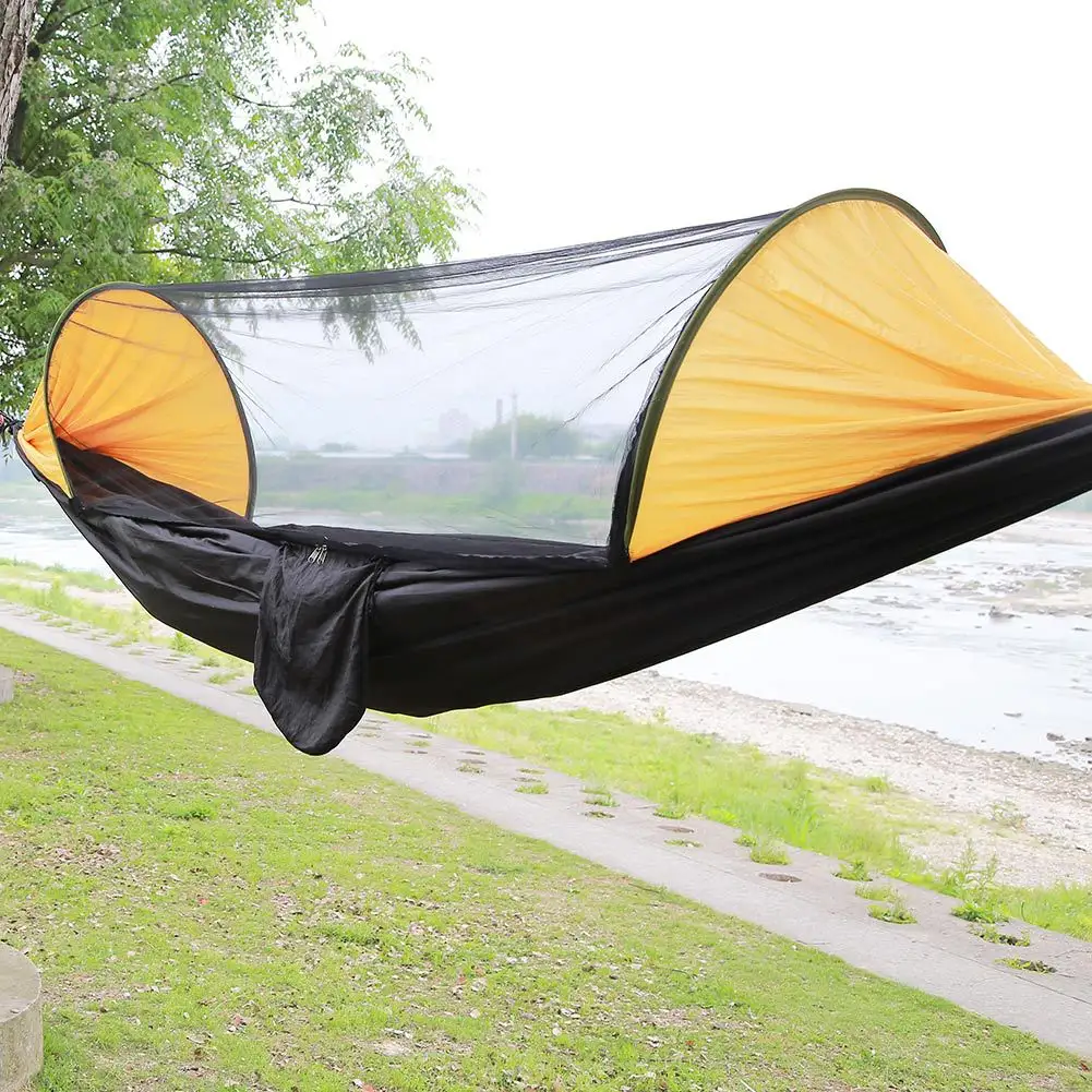 Outdoor camping hammock with Net for Hiking Survival Travel