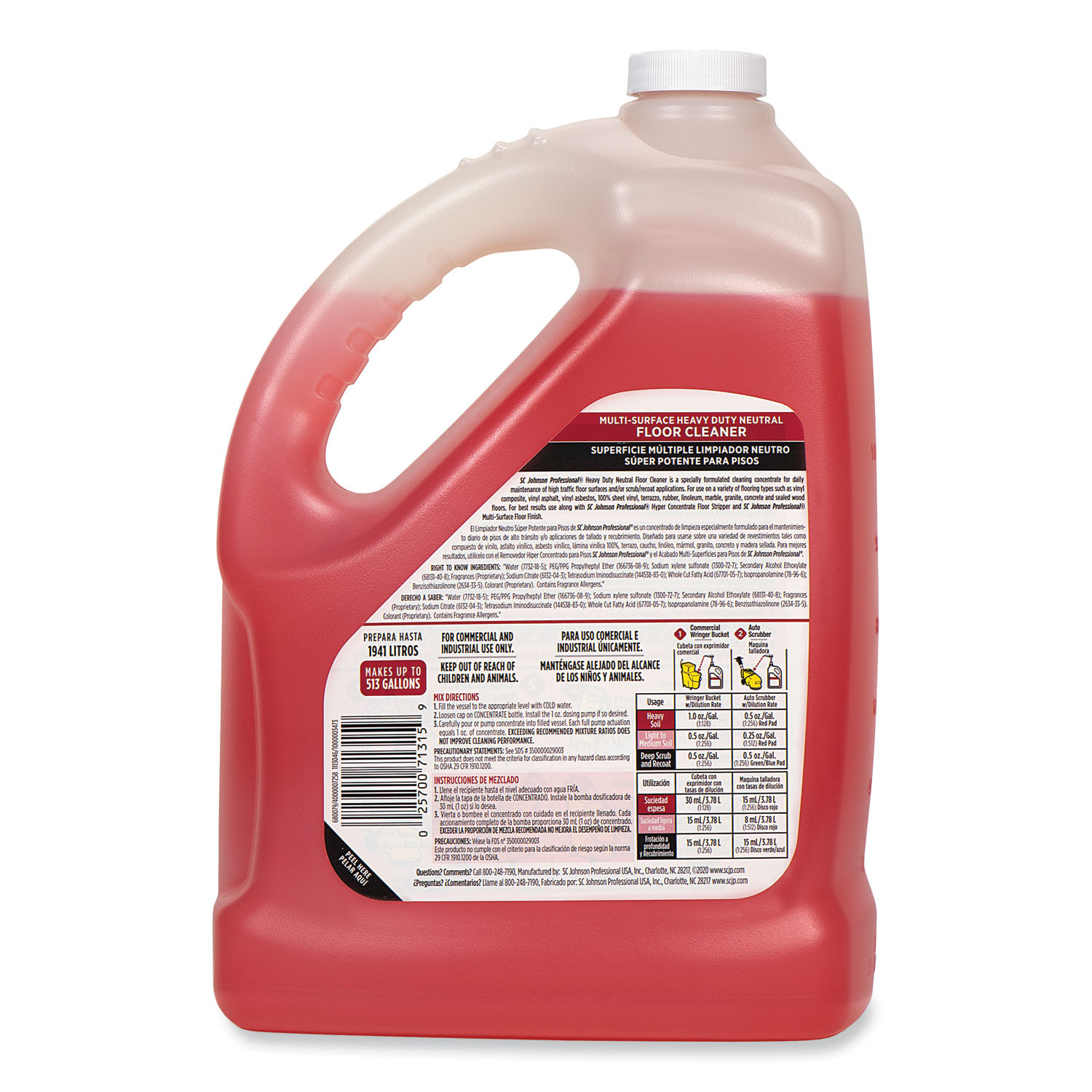 Heavy Duty Neutral Floor Cleaner by SC Johnson Professionalandreg; SJN680079