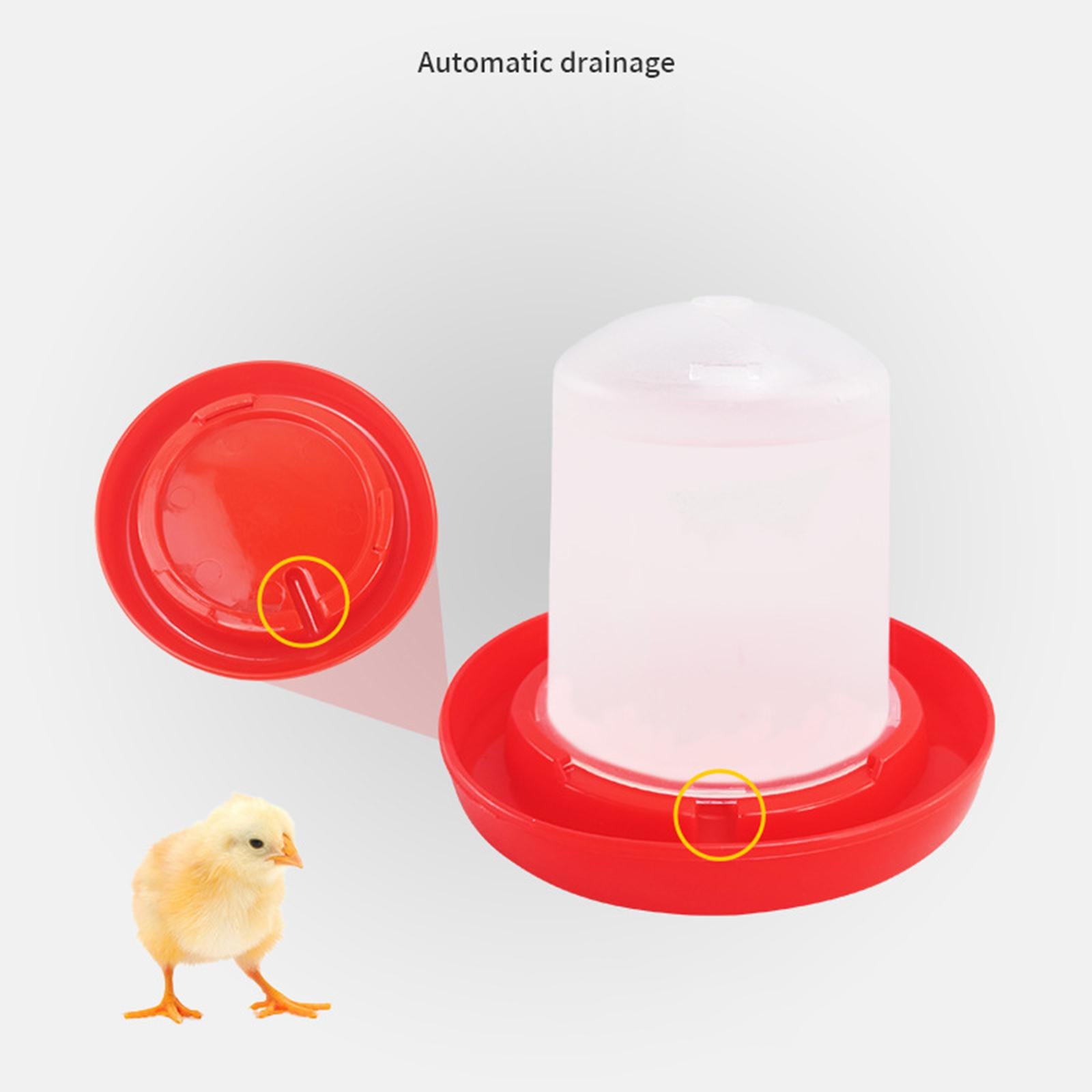 Chicken Feeder Animal Stable Duck Automatic Blanking Bucket Dispenser Feeding and Drinking