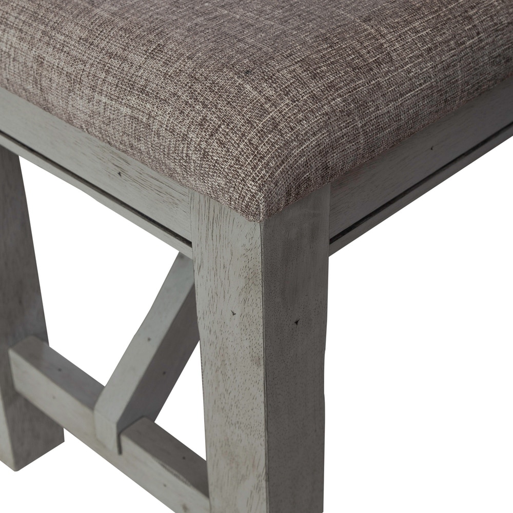 Newport Smokey Gray Carbon Dining Bench