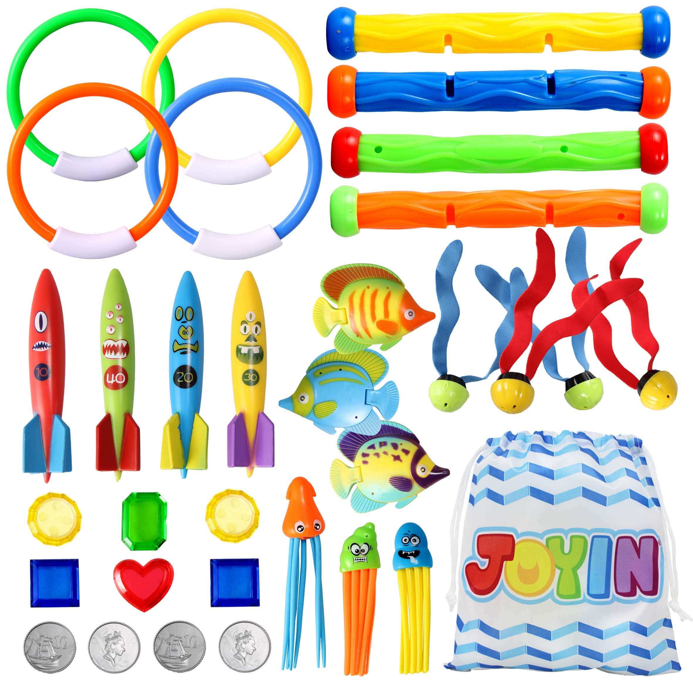 clearance sale - 32 Pcs Diving Pool Toys Set