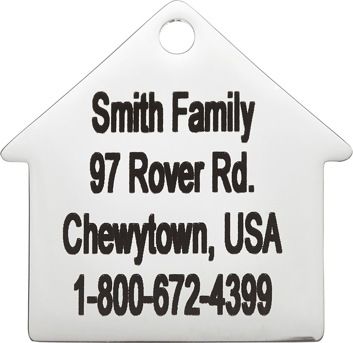 Frisco Stainless Steel Personalized Dog ID Tag， Dog House