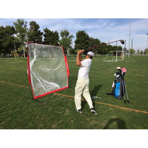 PowerNet 7x7 Ft Portable Lightweight Golf Practice Net w Accessories (1031)