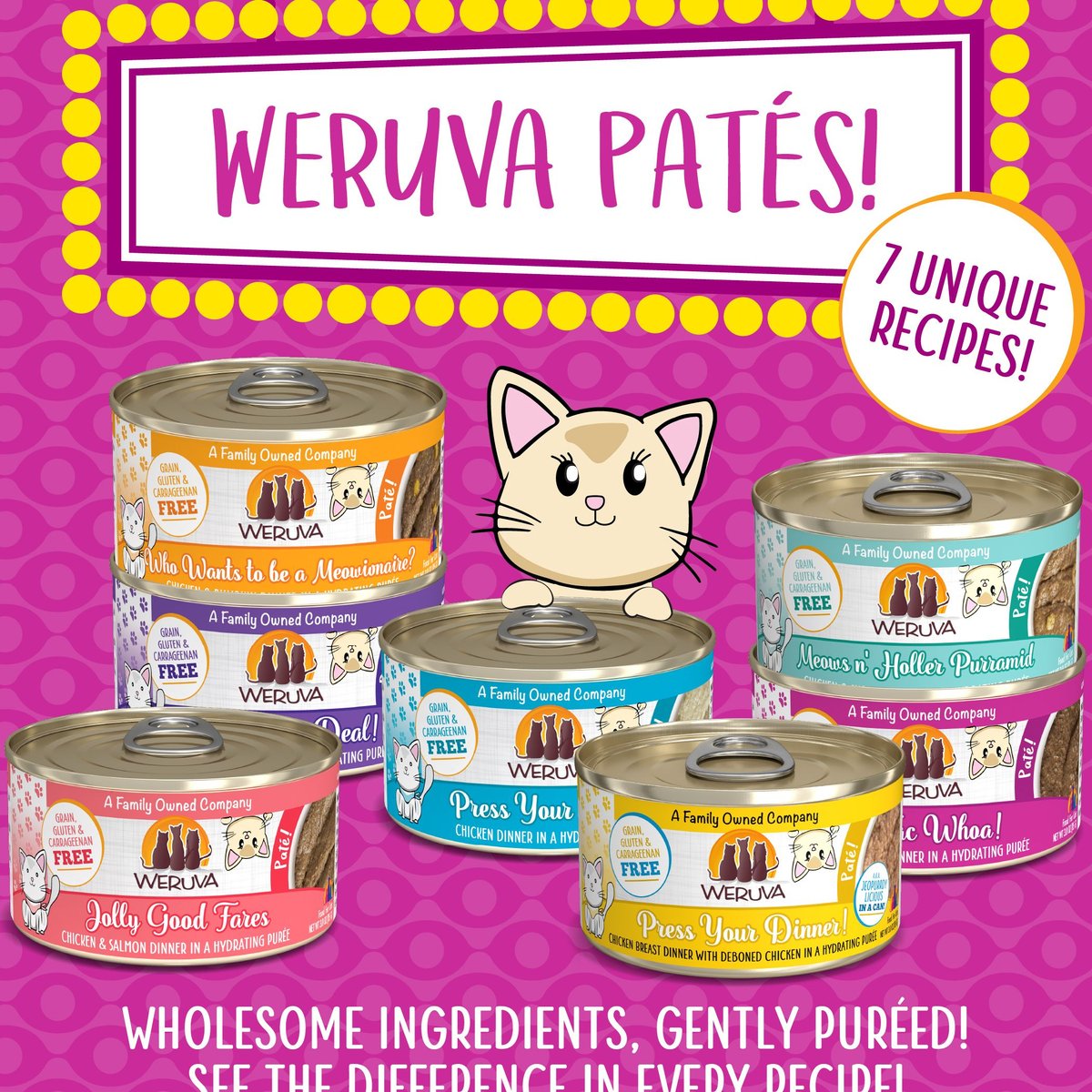 Weruva Classic Cat Tic Tac Whoa Tuna and Salmon Pate Canned Cat Food