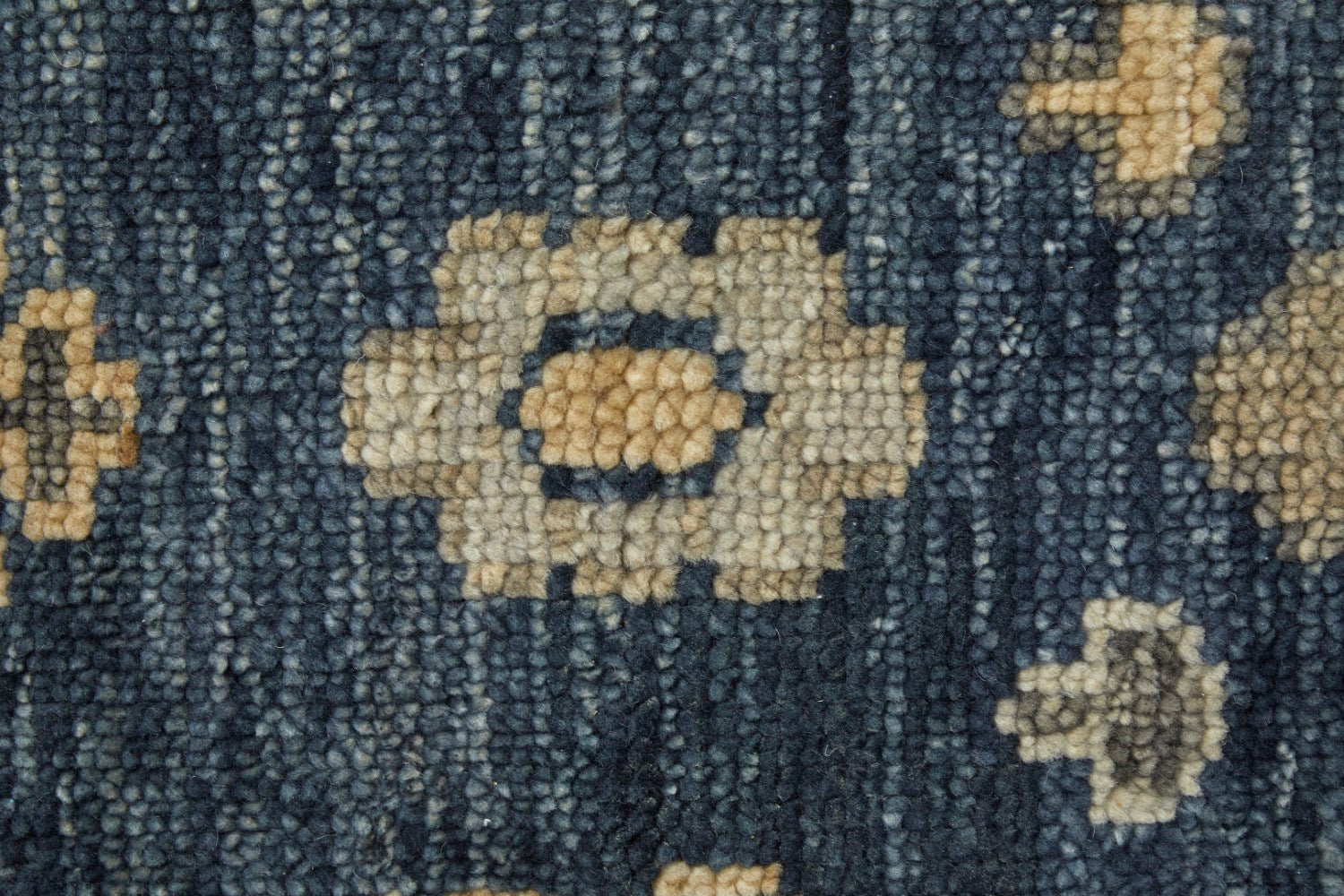 Foxboro Floral/Botanical Hand Knotted Blue / Gray Rug