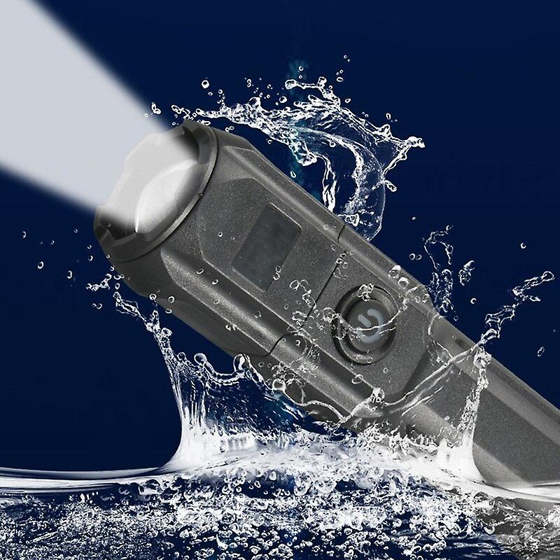 Outdoor Flashlight Portable Torch Telescopic Zoom Usb Charging Strong Flash Light Long-range