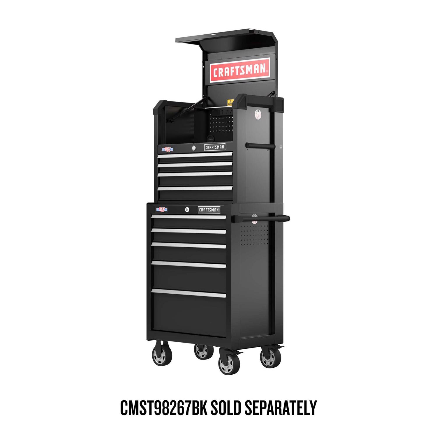 Craftsman S2000 26 in. 5 drawer Steel Rolling Tool Cabinet 37.5 in. H X 18 in. D