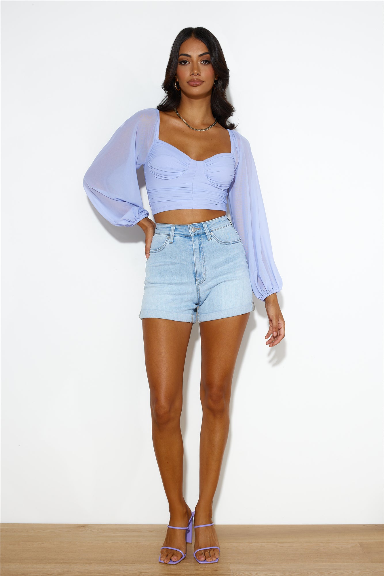 Style Mode Crop Top Lilac