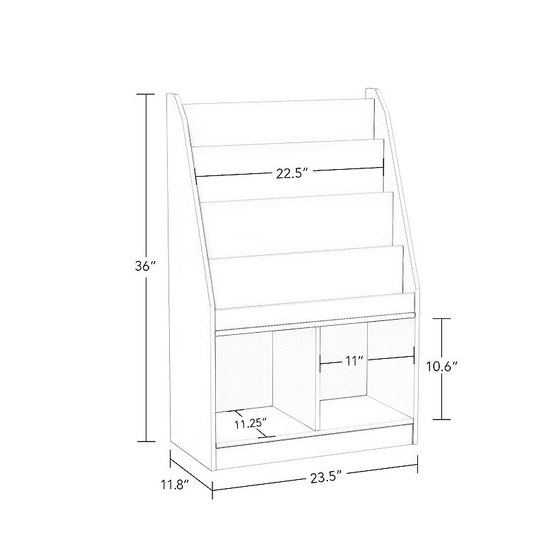 RiverRidge Home Kids 2-Cubby Book Rack