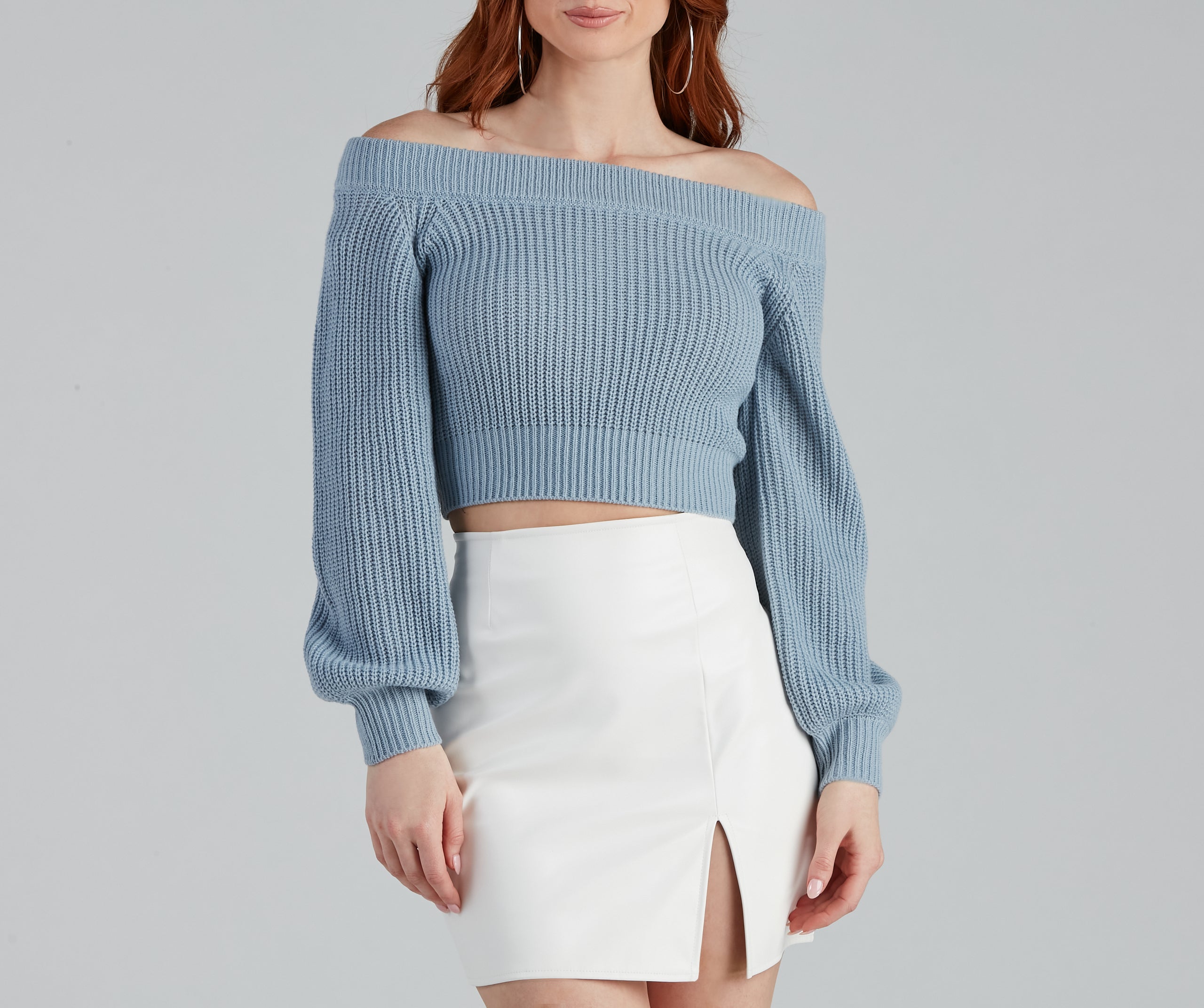 Stay Cute Off-the-Shoulder Sweater