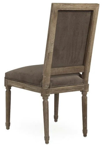 Domani Side Chair  Oak  Velvet   French Country   Dining Chairs   by Rustic Home Furniture Deco  Houzz