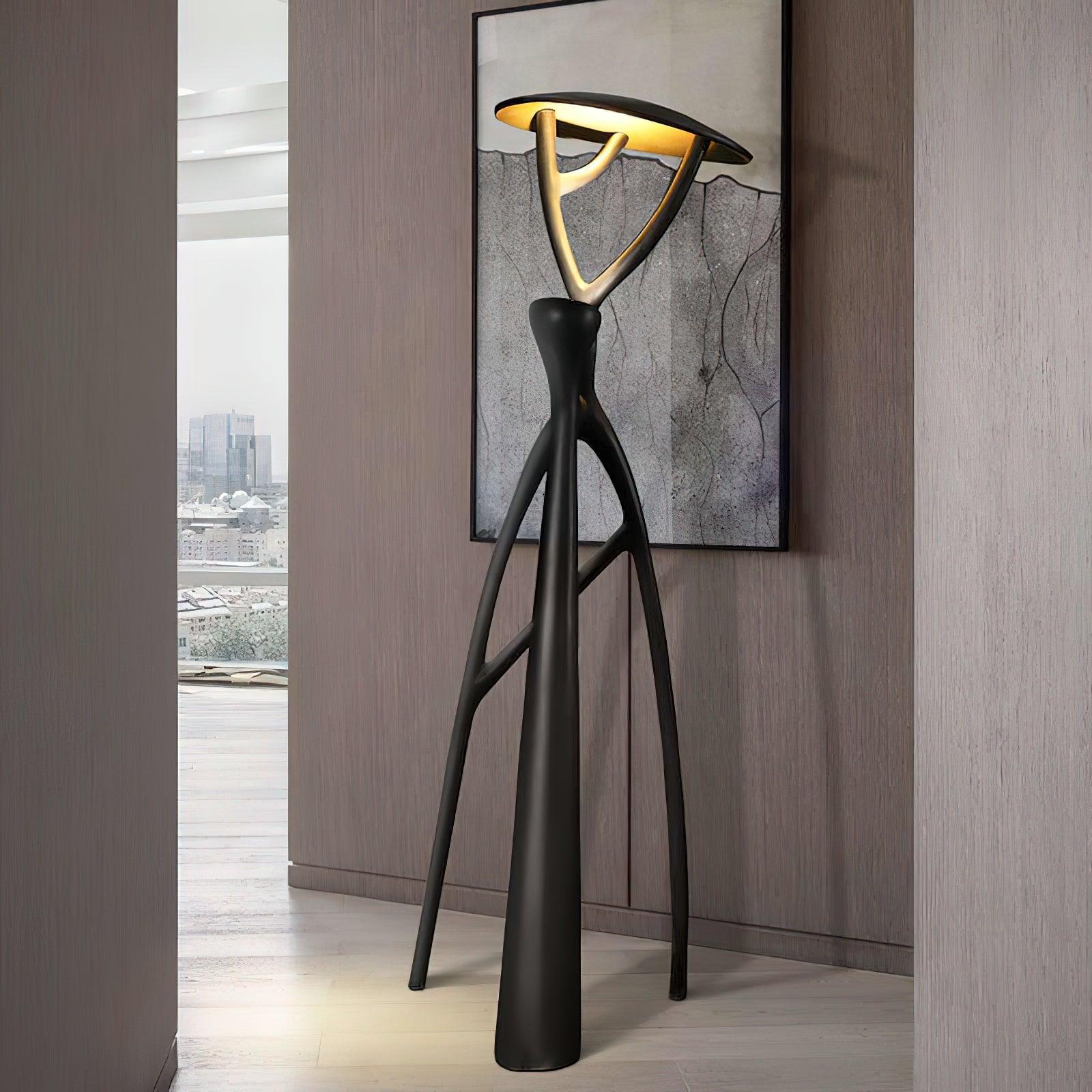 Gothic Tree Sculpture Floor Lamp