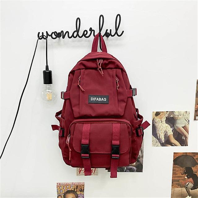 Waterproof nylon women backpack schoolbag girl travel bag