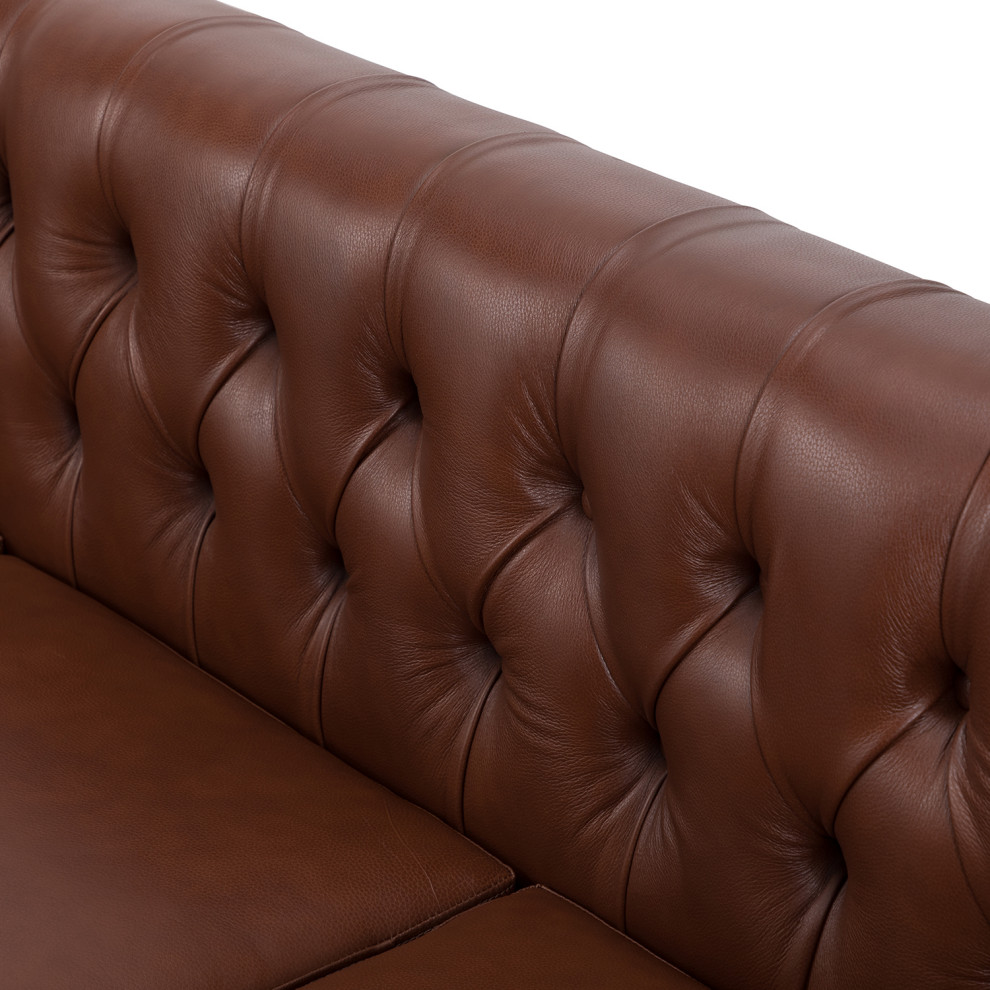 Javier Transitional Sofa With Removable Seat Cushions   Contemporary   Sofas   by Karat Home  Houzz