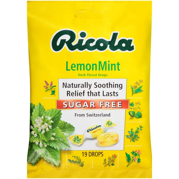 Ricola 19-Count Sugar Free Lemon Mint Herb Throat Drops