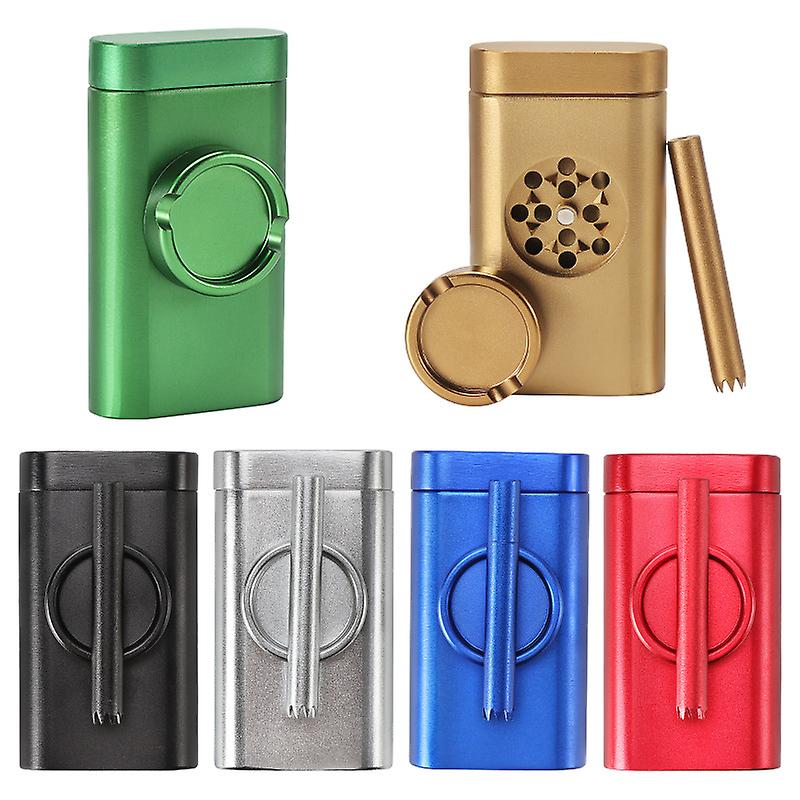 Tobacco Grinder Cigarette Dugout Pipe Set Smoking Cigarette Pipe Holder Tobacco Smoking Pipe Cigarette Holder Pipe Storage Case