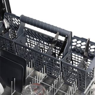 ZLINE Kitchen and Bath Monument Series 24 in. Top Control 6-Cycle Tall Tub Dishwasher w 3rd Rack in Stainless Steel DWMT-304-24