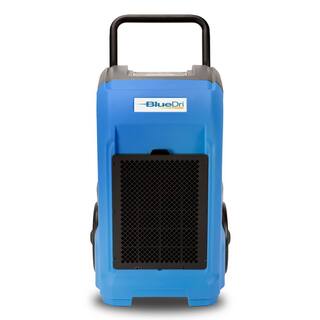 BlueDri 150-Pint Commercial Dehumidifier in Blue for Water Damage Restoration Mold Remediation BD-BD-76-BL