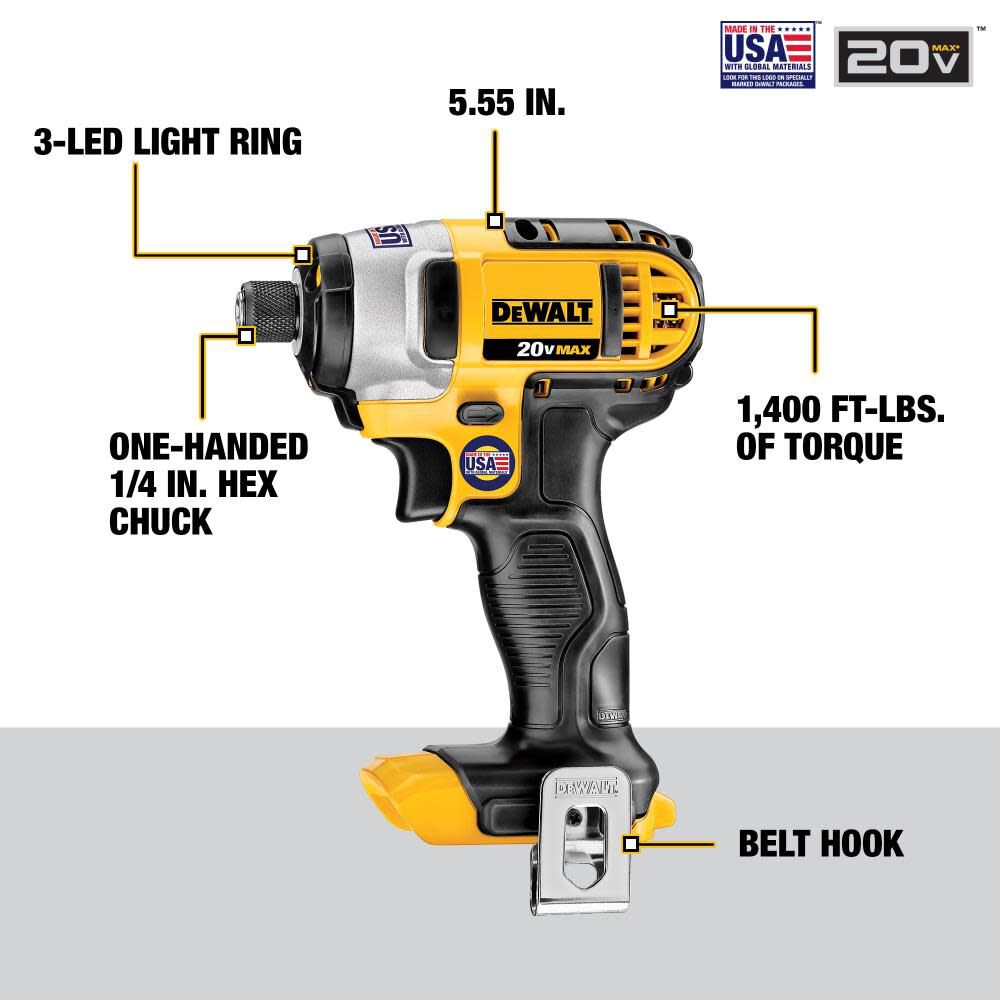 DW 20V 8 Tool Combo Kit DCK883D2 from DW