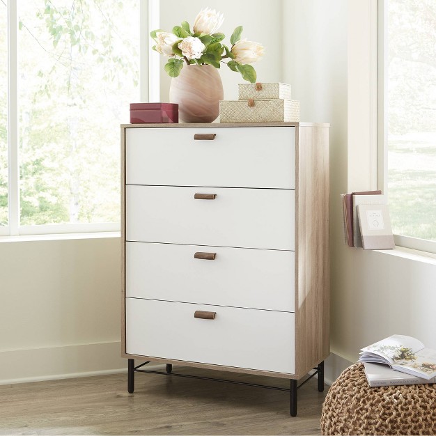 Anda Noor 4 Drawer Chest Sky Oak Sauder