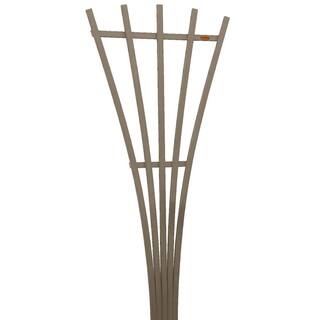 Highwood 72 in. Woodland Brown Recycled Plastic Hartford Fan Trellis AD-TREL1-WBR