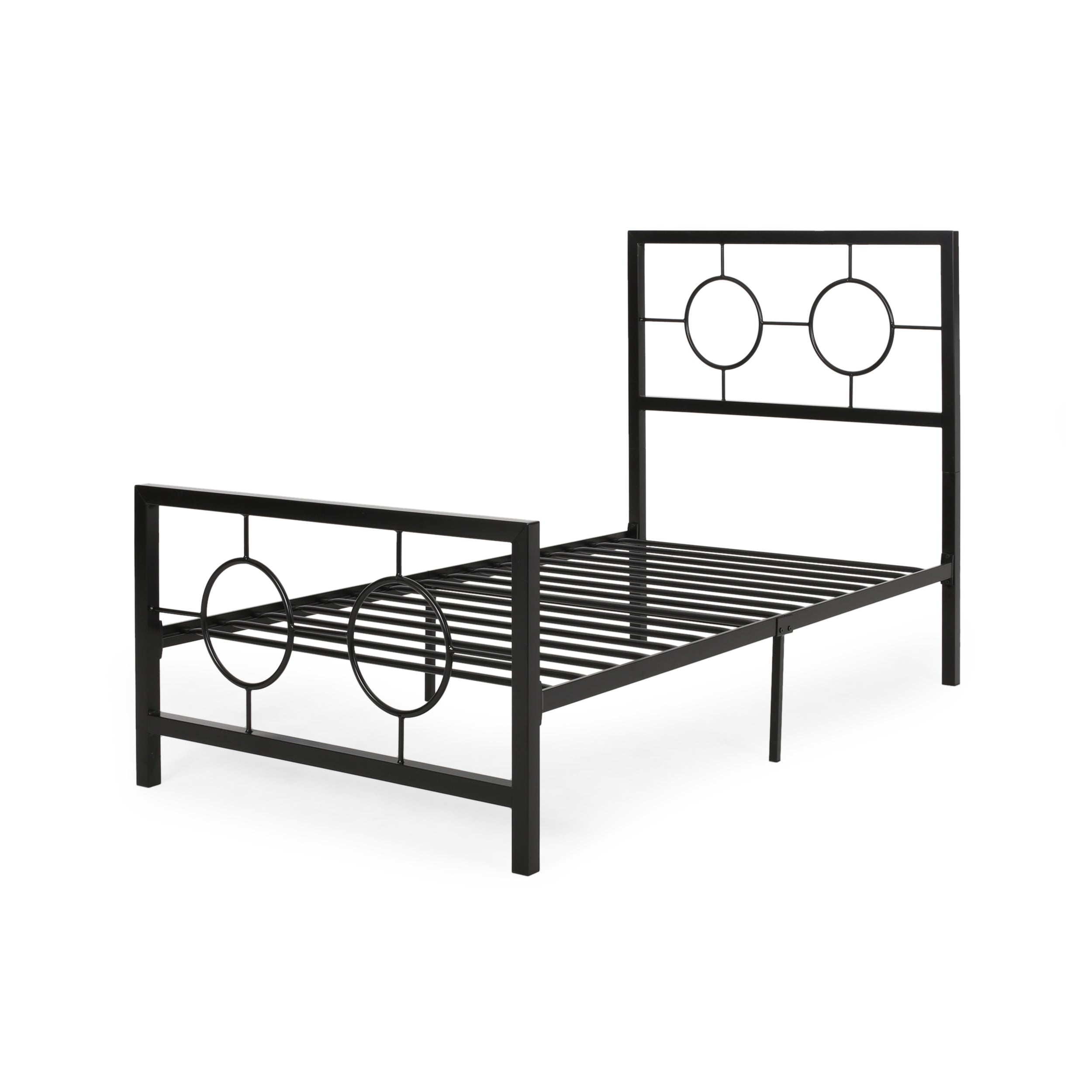 Doris Modern Iron Twin Bed