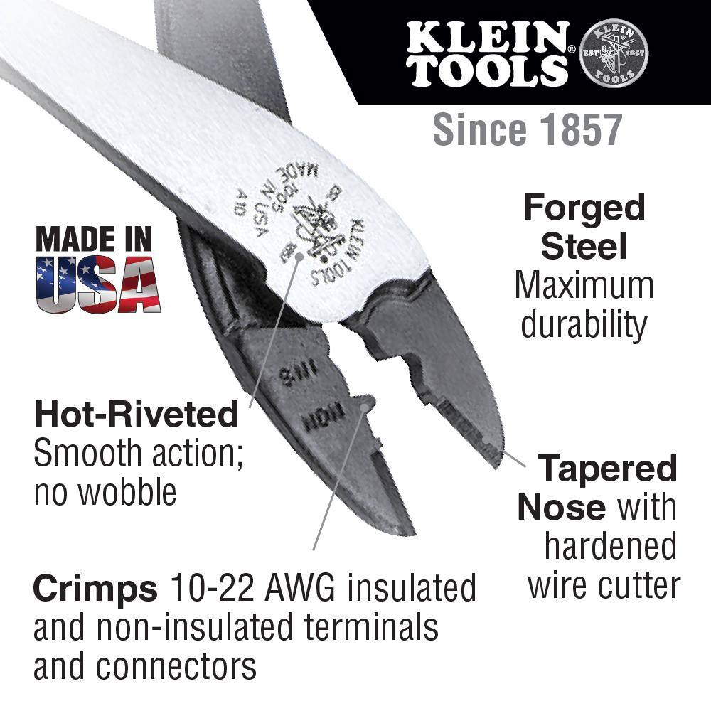 Klein Tools Crimping and Cutting Tool for Connectors 1005